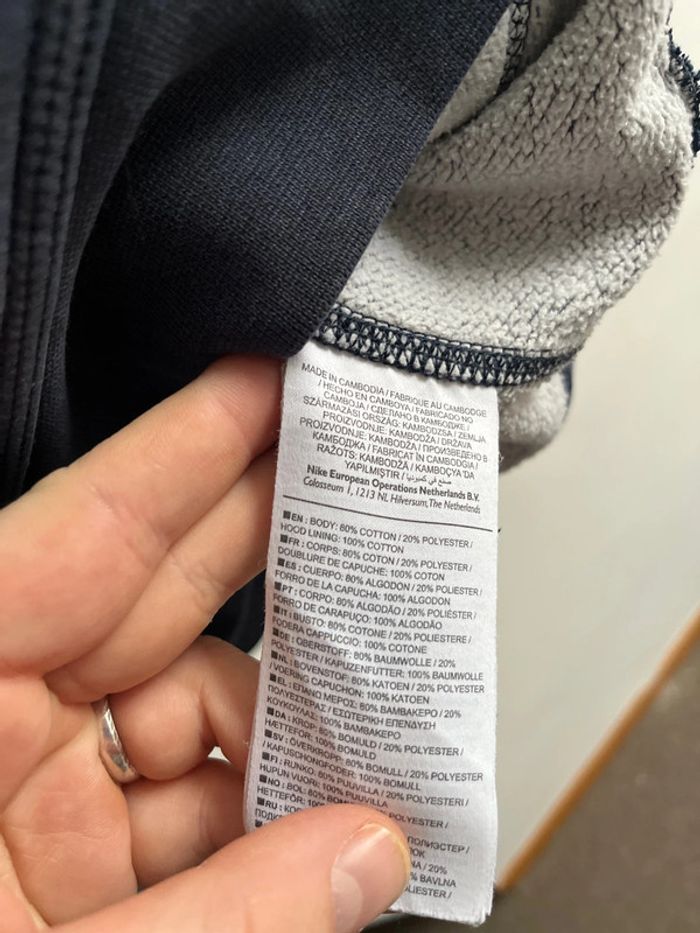 Sweat Nike bleu foncé taille M - photo numéro 5