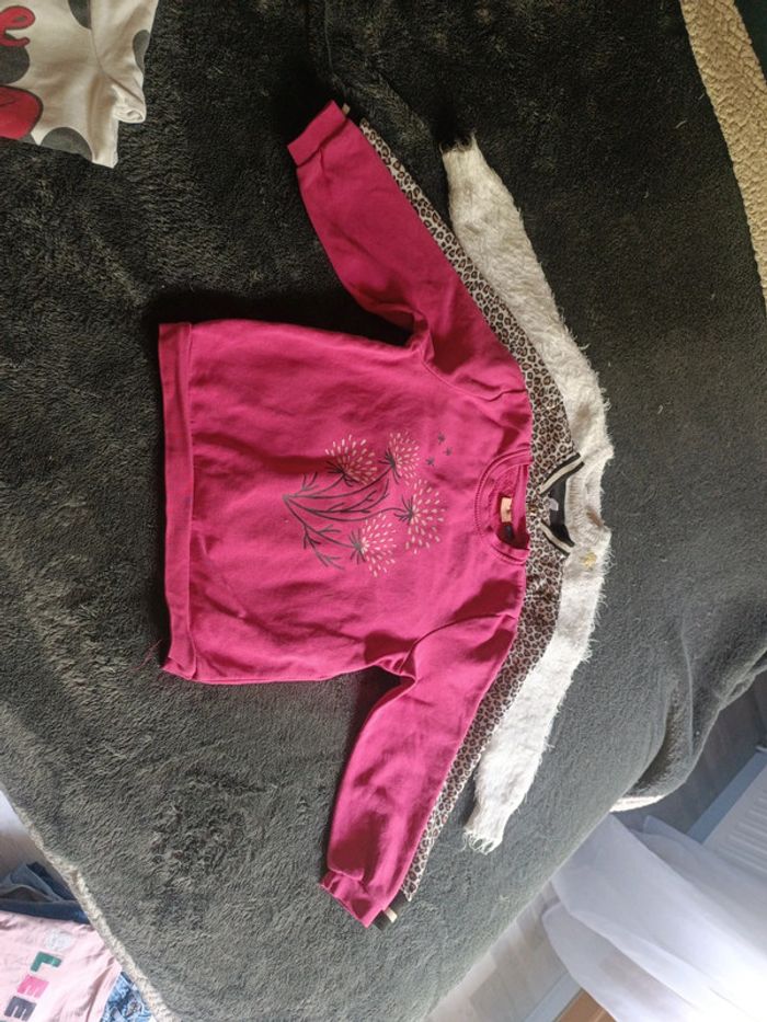 Lot 3pulls et 1 veste T6 ans en très bon état - photo numéro 4