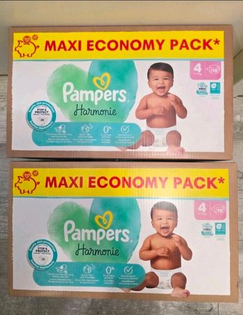 🍼 Pampers Harmonie – Taille 4 (9–14 kg) – Lot 2x78 couches – Neuf
