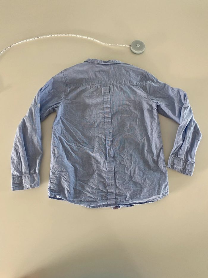 Chemise bleue manches longues Okaïdi 6ans - photo numéro 6