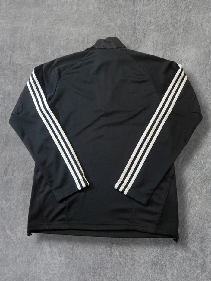 Quart zip sport Adidas noir logo brodé - M~L - photo numéro 3