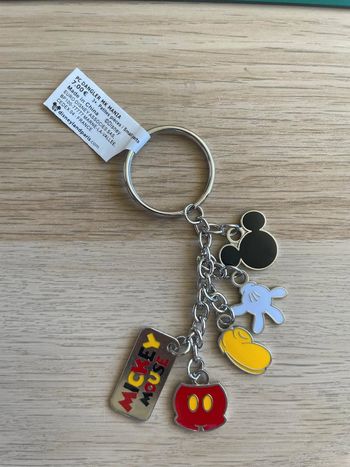 Porte-clés Disney Mickey Mouse - 5 Breloques Corps & Nom - Disneyland Paris