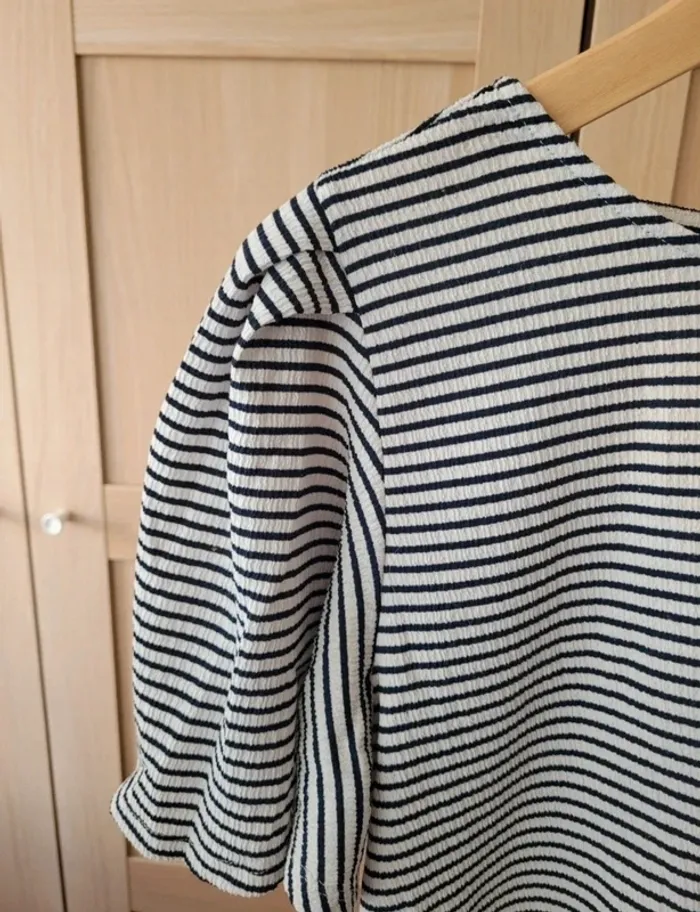 Blouse manches courtes à rayures Promod - photo numéro 2