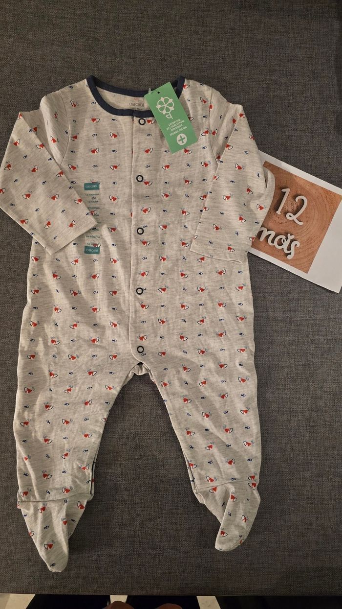 Neuf (non porté) 💙🤩😍🏷 superbe pyjama mi saison 12mois Garçon 💙🤩😍👍