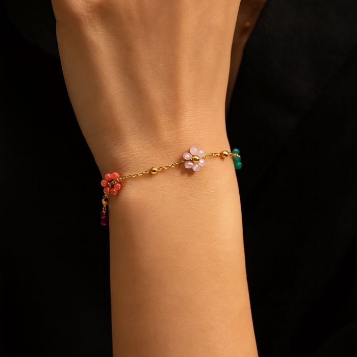 Collier + bracelet en acier inoxydable - photo numéro 2