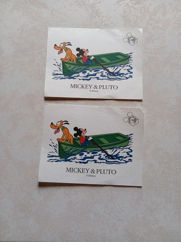 Lot de 2 buvards Disney