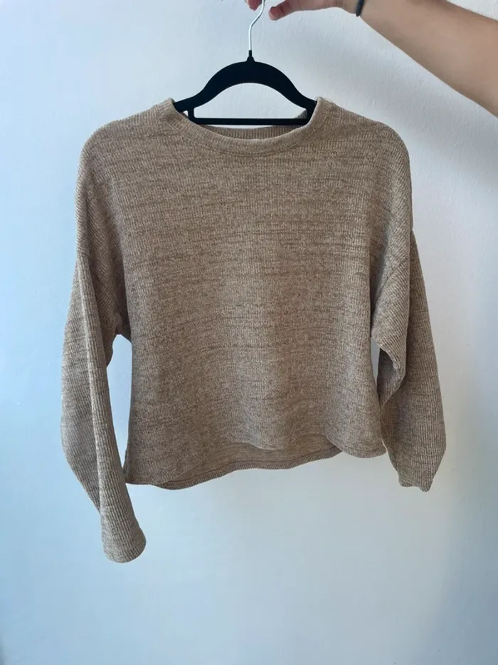 T shirt manche longue doux or zara - photo numéro 2