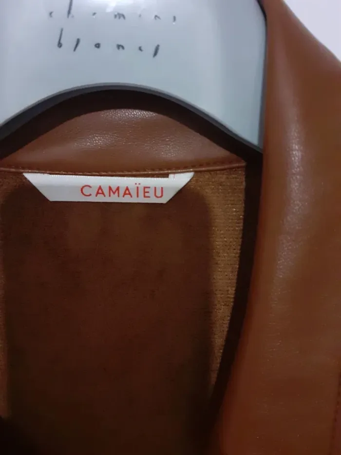 Veste,chemise simili cuir Camaïeu T M - photo numéro 2