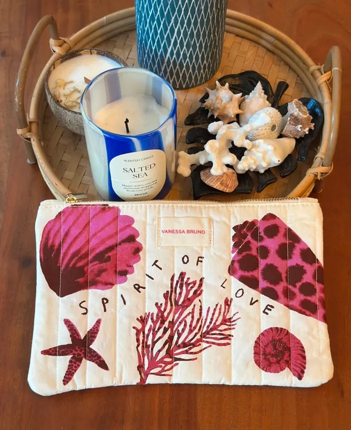 Pochette matelassée imprimé coquillages Vanessa Bruno édition limitée - photo numéro 2