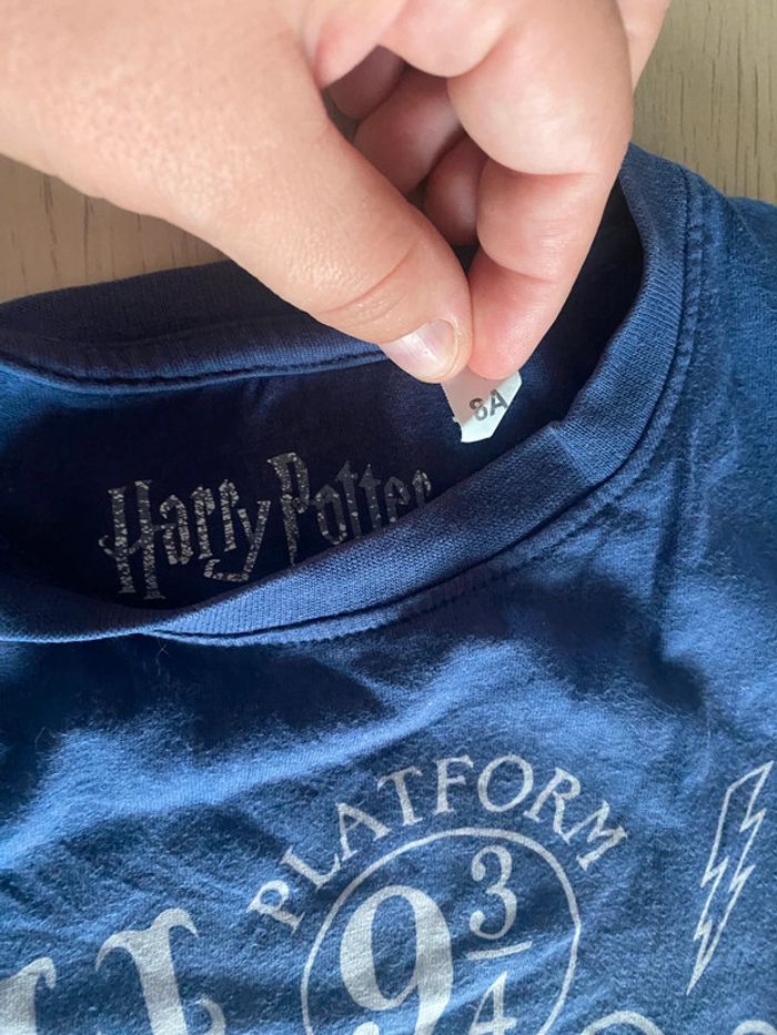 T-shirt 8 ans Harry Potter bleu gryffondor - photo numéro 3
