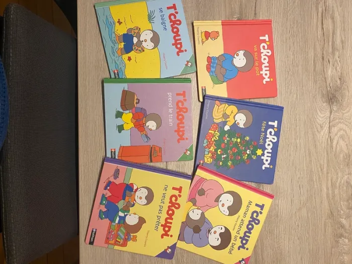 Lot de 6 livres T’choupi