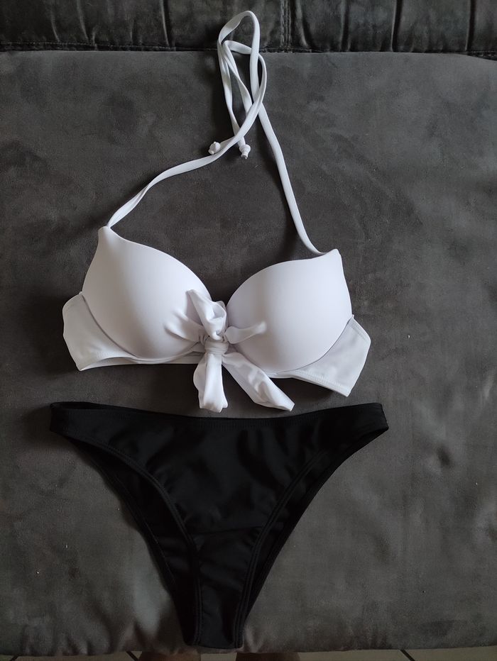 Bikine noir et blanc neuf shein taille S