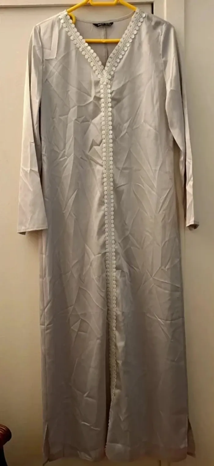 Robe longue grise