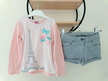 4 ans ensemble orchestra Teeshirt"Paris" et short
