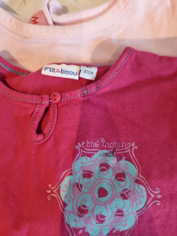 Lot de 5 Tee-shirt manches courtes 6 mois - photo numéro 4