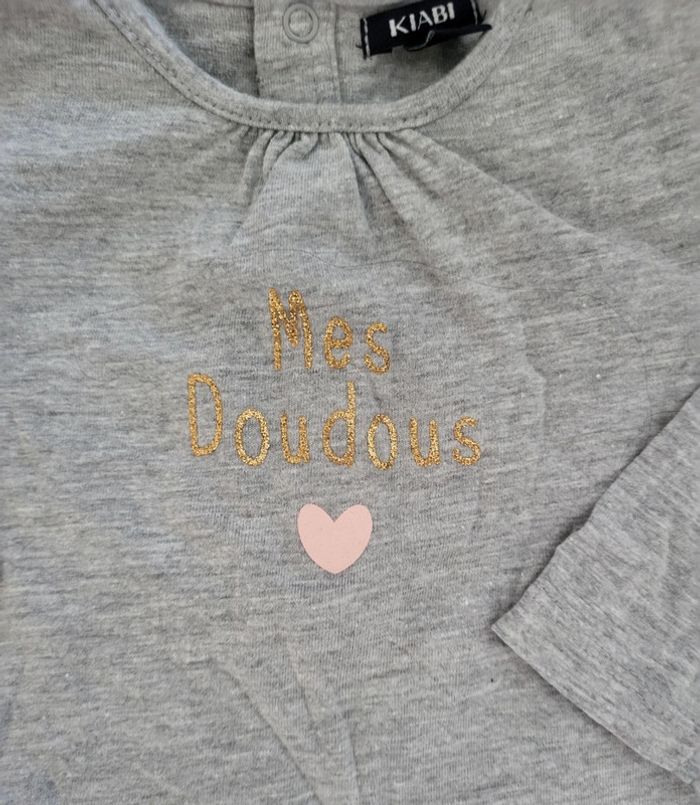 Tee shirt gris kiabi 12 mois - photo numéro 2