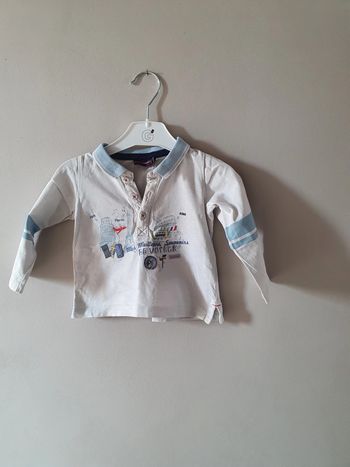 Polo 12 mois sergent major manches longues