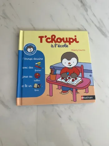 Livre T’choupi à l’école