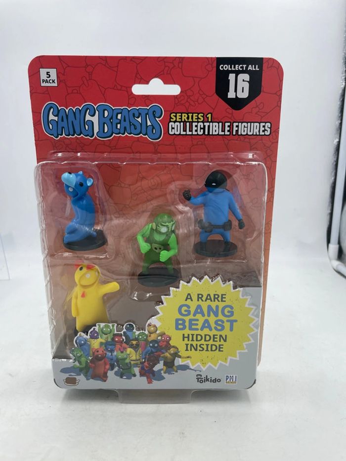 Coffret 5 figurines Gang Beasts séries 1 Toikido neuf