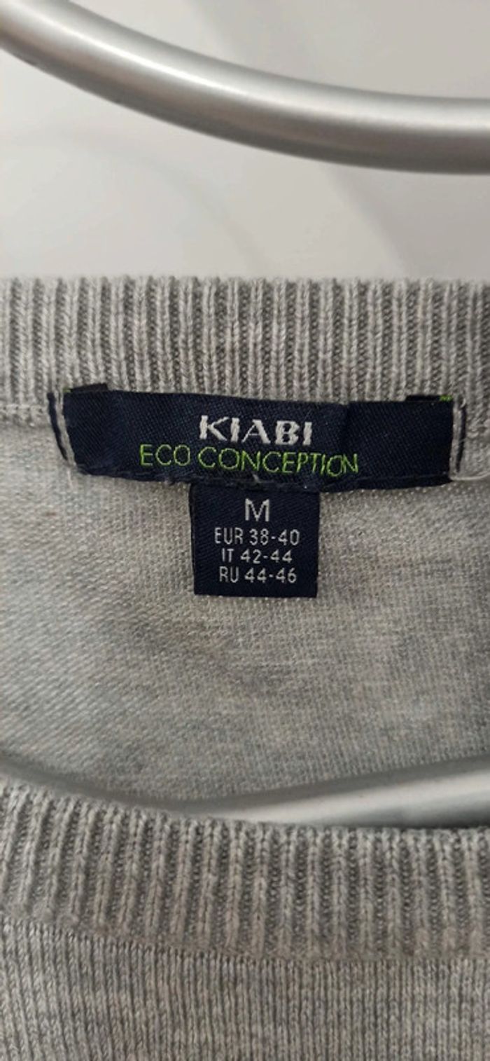Pull gris fin Kiabi taille M - photo numéro 3