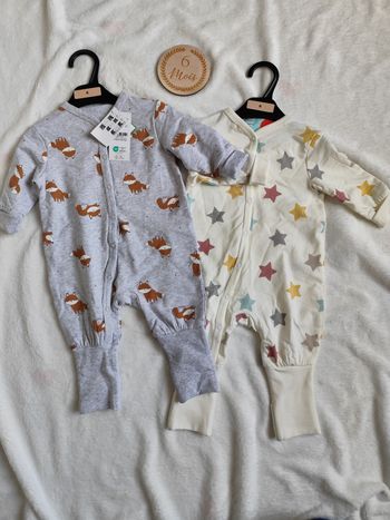Lot de 2 pyjamas léger, 6 mois, neuf 👣
