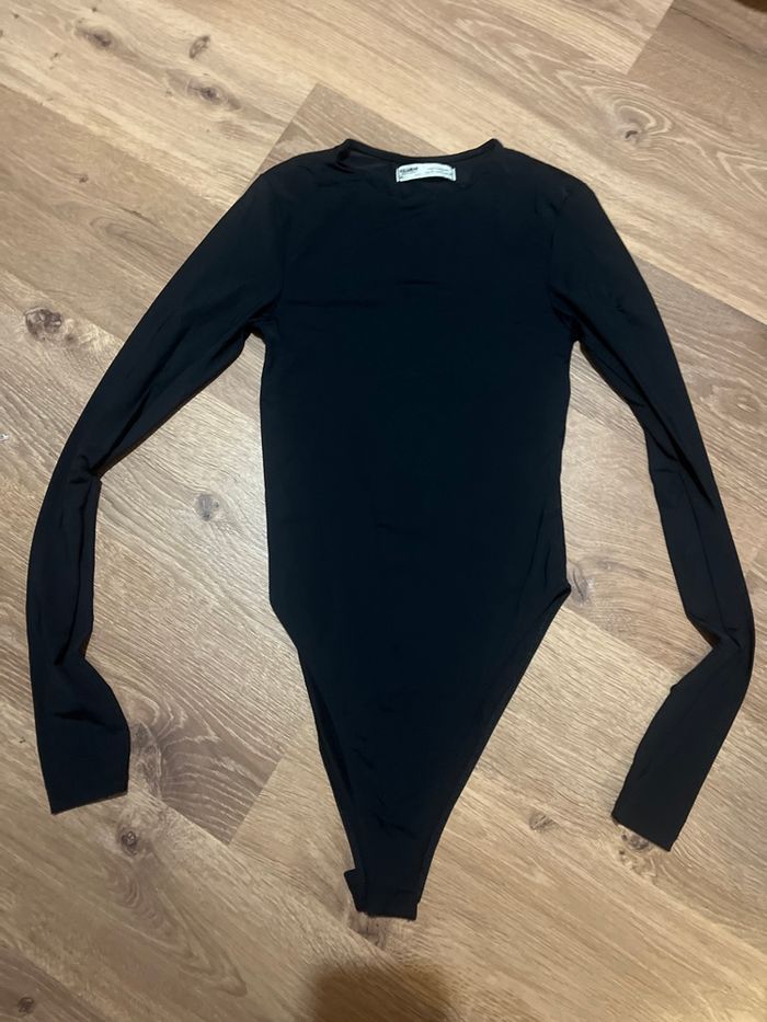 Body manches longues noir pull and bear S