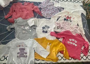 Lot t-shirt manche longue 6 mois