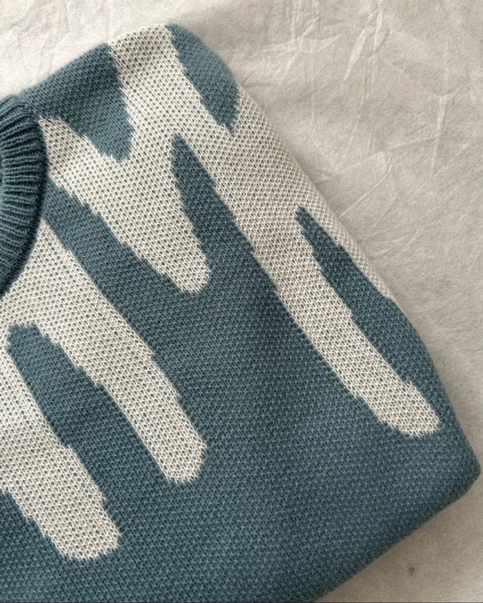 Sweat Bleu Vintage Taille M - photo numéro 3