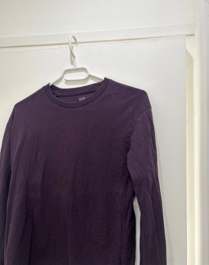 Pull léger Uniqlo XS violet - photo numéro 3