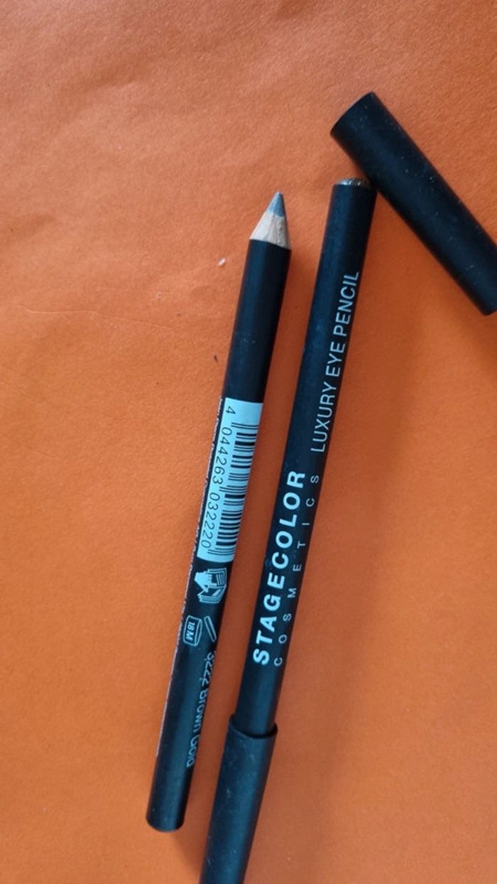 2 crayons khôl yeux maquillage marron