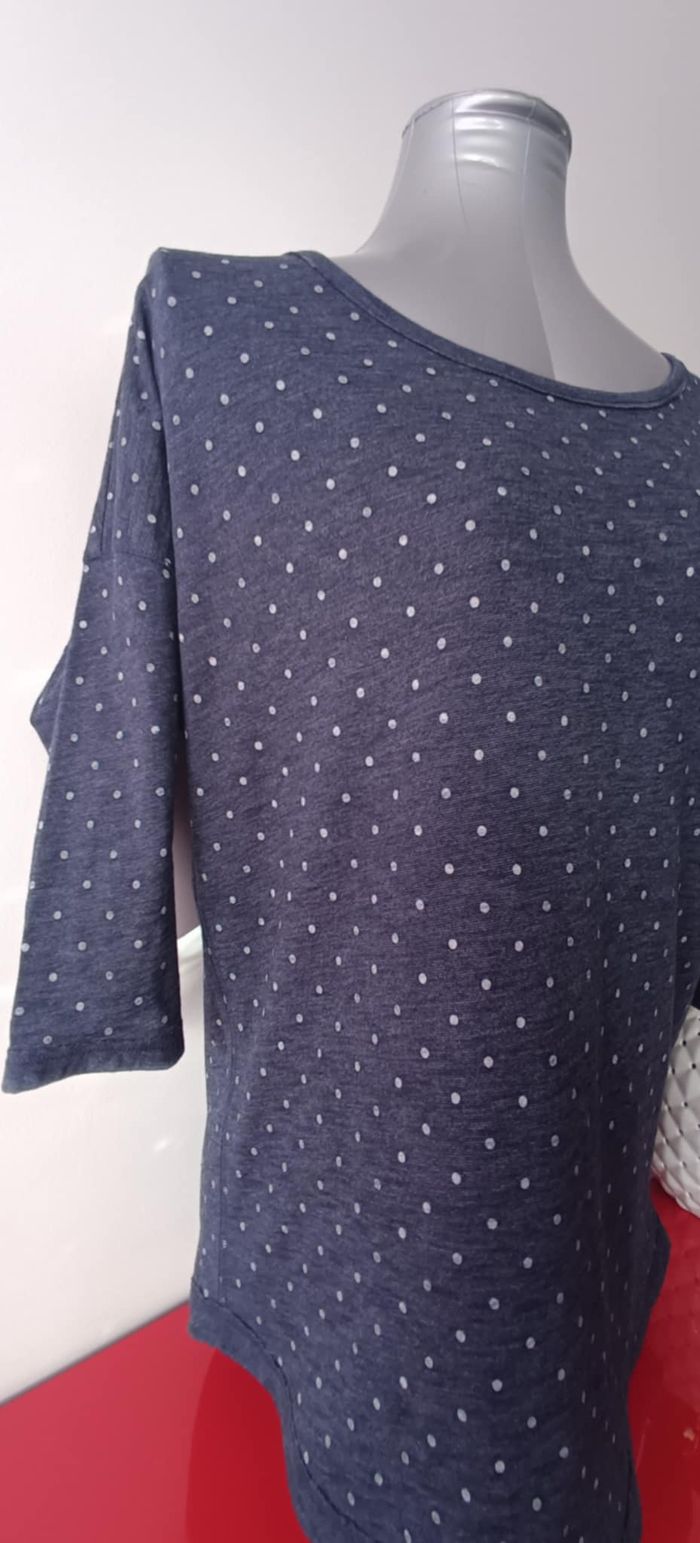 T-shirt imprimé à pois manches 3/4 "H&M" Taille M - photo numéro 3