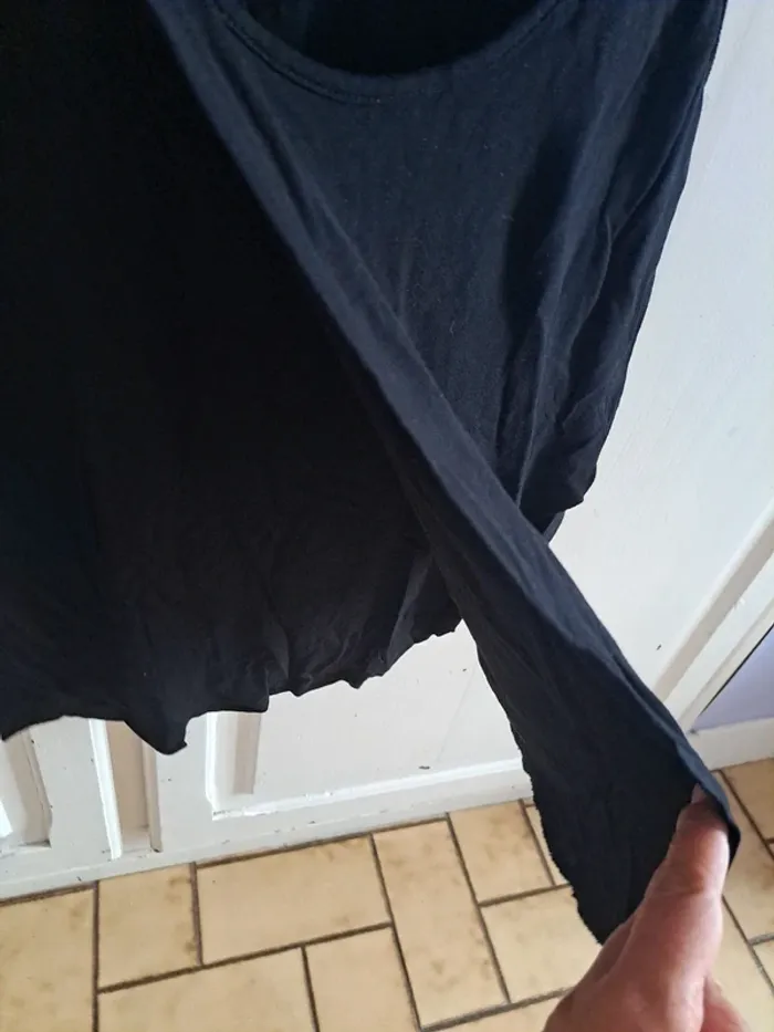 Débardeur noir asymétrique taille 2 bréal - photo numéro 3