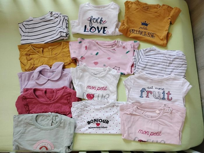 Lots de maillot manches longues fille