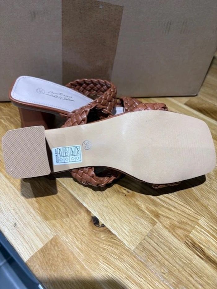 sandales femme marron taille 36 neuves - photo numéro 8