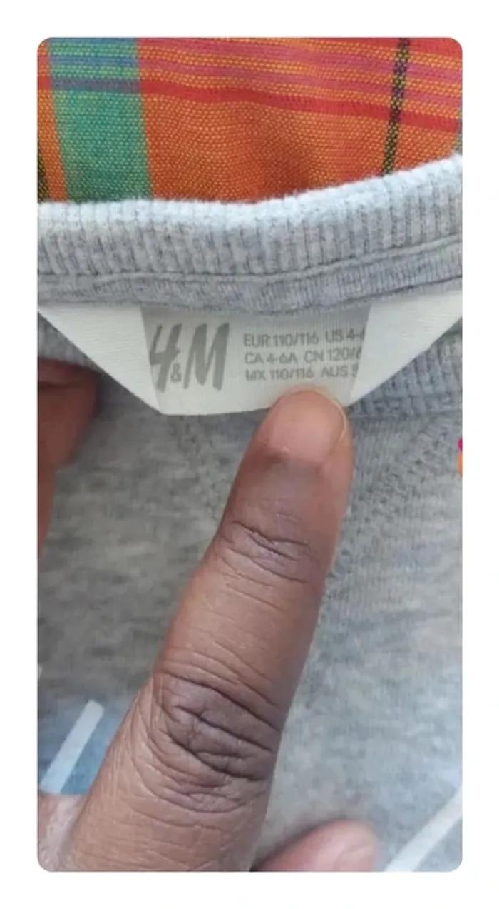Sweat gris - confort et style, H&M,  en bon état, taille 4/6 ans - photo numéro 2