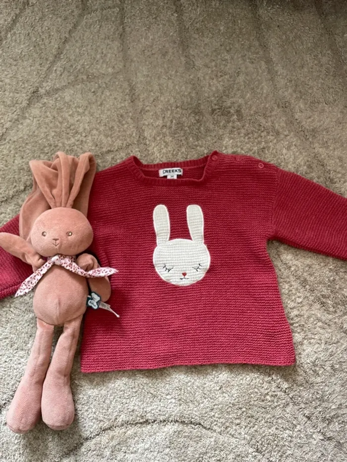Pull lapin 3 ans
