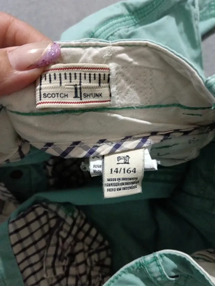 C61 short turquoise Scotch Shrunk 14 ans - photo numéro 4