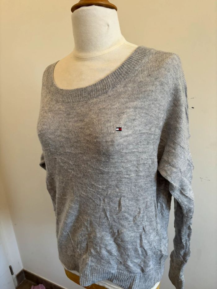 Pull gris basique, Tommy Hilfiger - photo numéro 2
