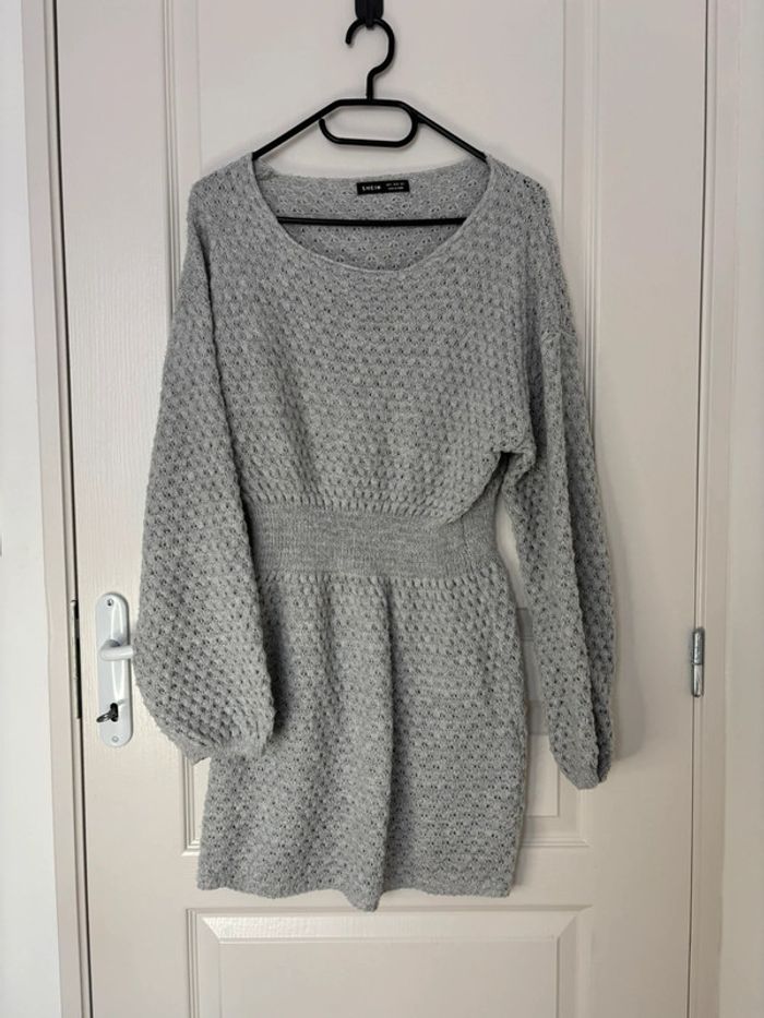 Robe laine grise shein S
