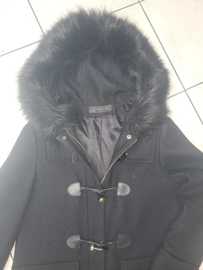 Manteau en laine Zara taille S - photo numéro 2