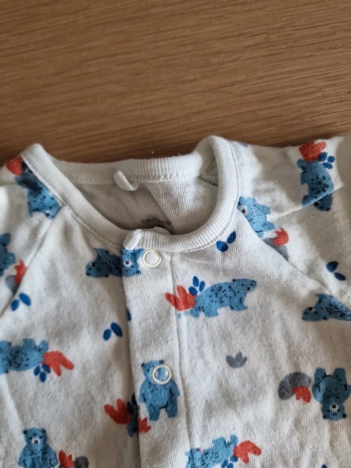 Pyjama sans pieds petit bateau 1 mois 54 cm - photo numéro 2