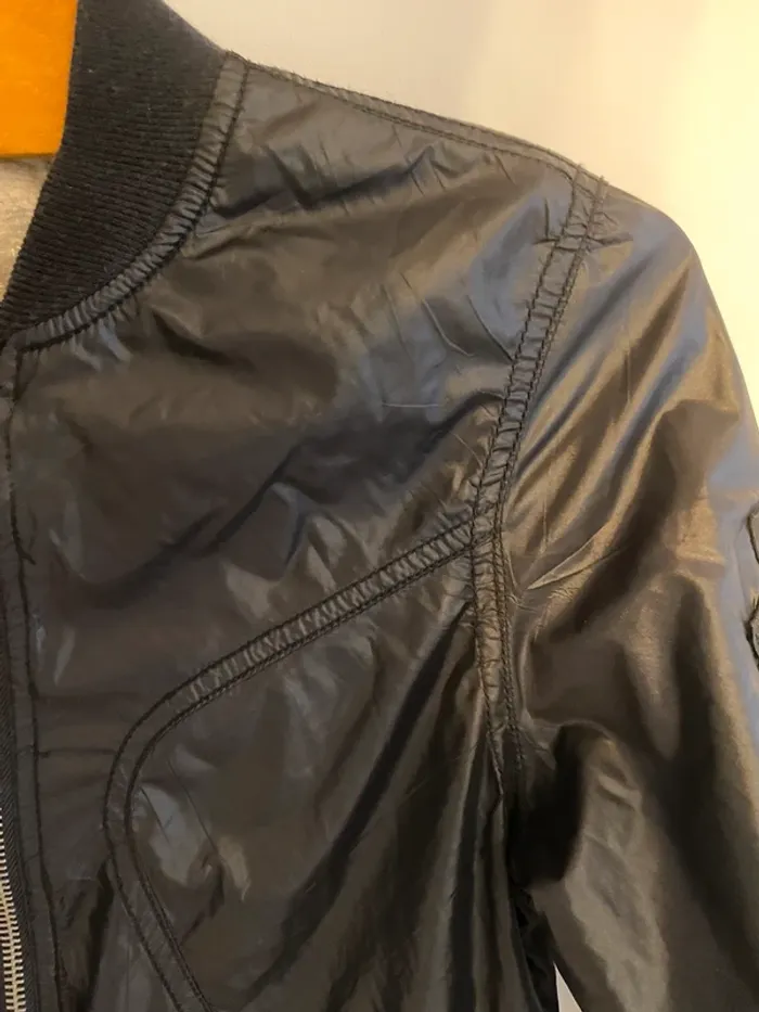 Veste zippé imperméable ikks noir - photo numéro 3