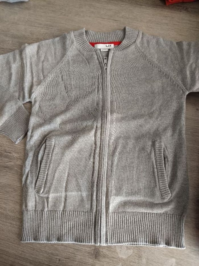 Gilet zippé 8 ans garçon