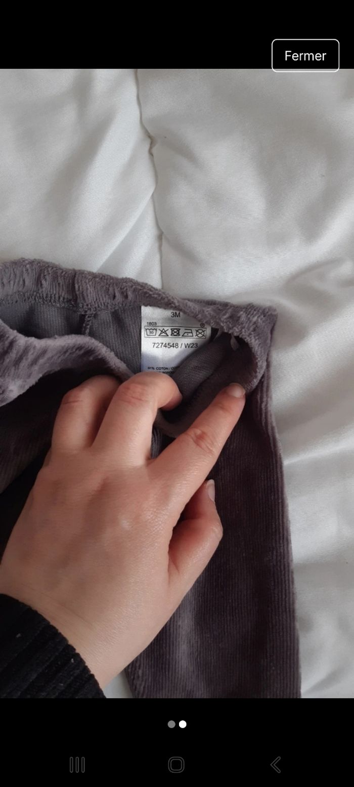 Pantalon bébé fille 3 mois - photo numéro 2