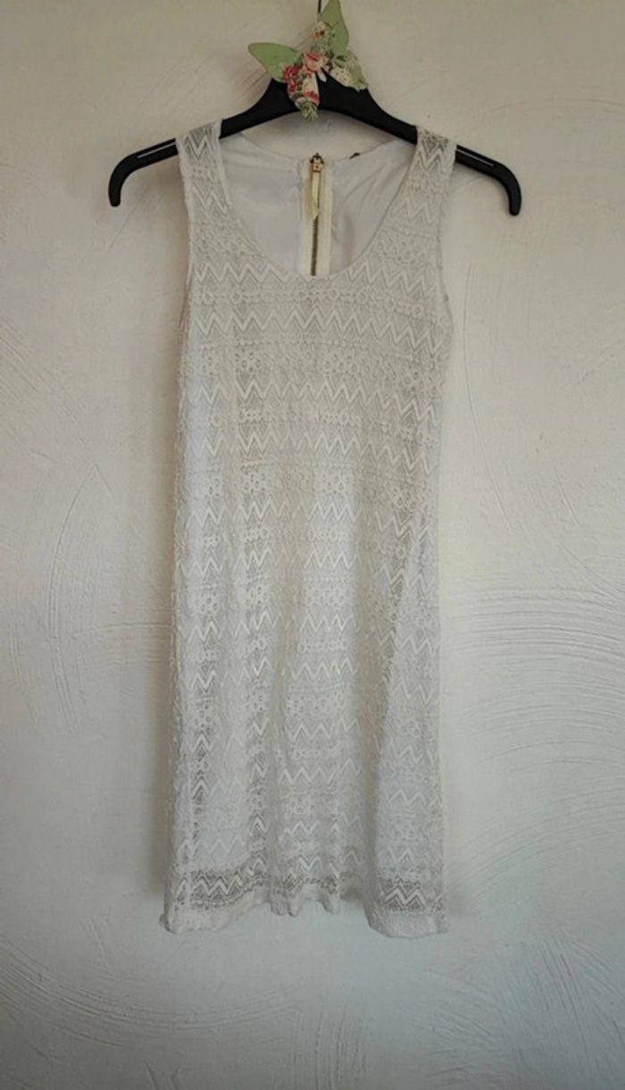 Robe blanche été taille unique