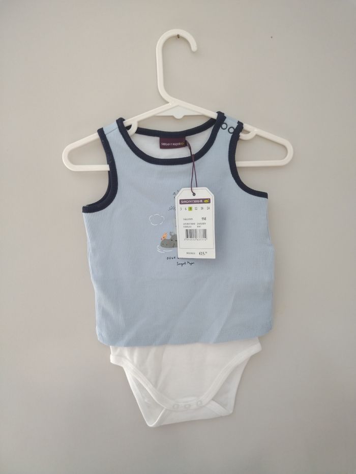 Body 2 en 1 bébé garçon Sergent Major
