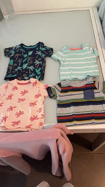 Lot 4 tee shirt garçon 3 mois