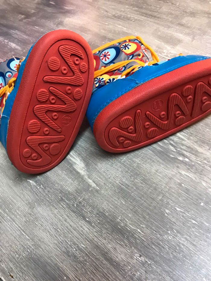 Boots bleu, rouge et multicolore - photo numéro 4
