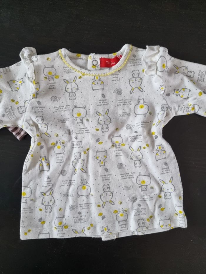 Lot T-shirt manches longues 12 mois - photo numéro 2