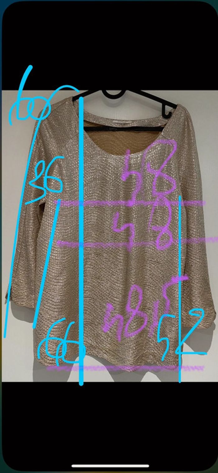 Blouse Chattawak,doré   Taille 1/38 - photo numéro 20